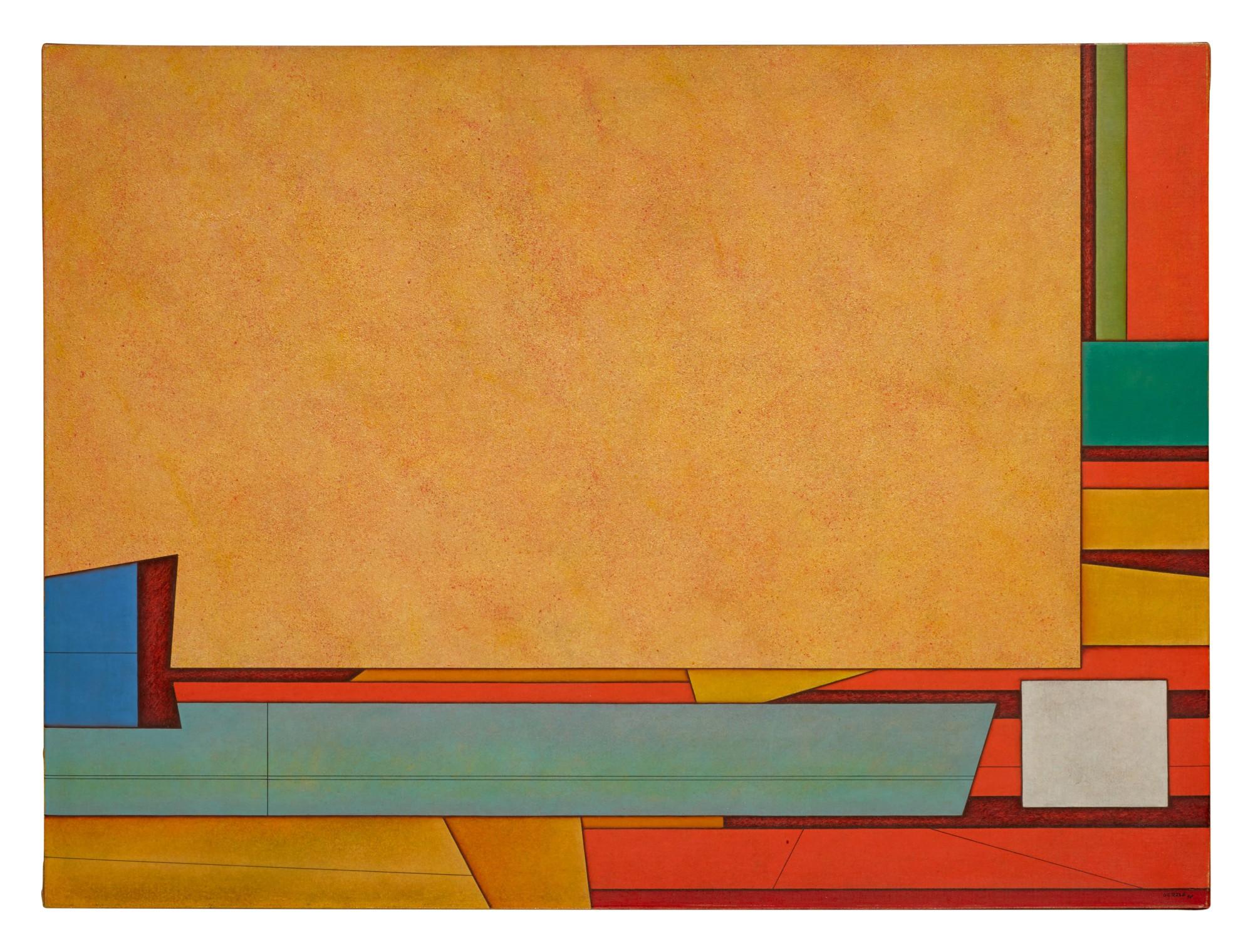 Gunther Gerzso - Azul-Ocre-Rojo-Verde