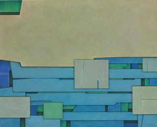 Gunther Gerzso - Azul-Verde-Ocre