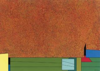 Gunther Gerzso - Naranja-Amarillo-Azul-Verde-Rojo