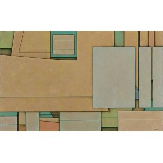 Gunther Gerzso - Ocre-Azul-Verde