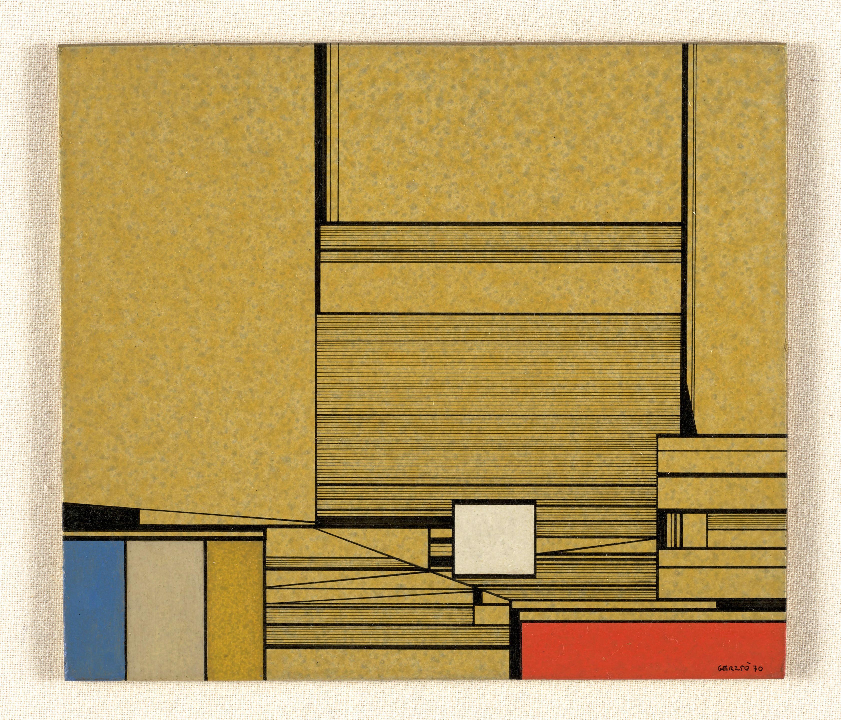 Gunther Gerzso - Rojo Azul Amarillo