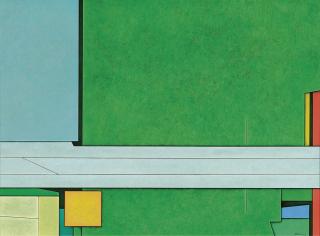 Gunther Gerzso - Verde-Azul-Amarillo-Rojo