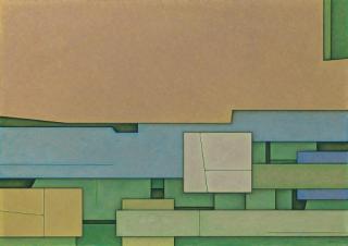 Gunther Gerzso - Verde-Azul-Amarillo