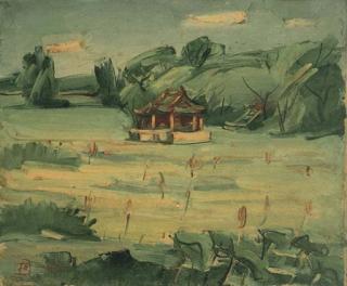 Guo Bochuan - Scenery of lotus pond in Beijing