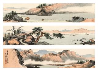 Guo Chuanzhang - Boats Sailing Afar