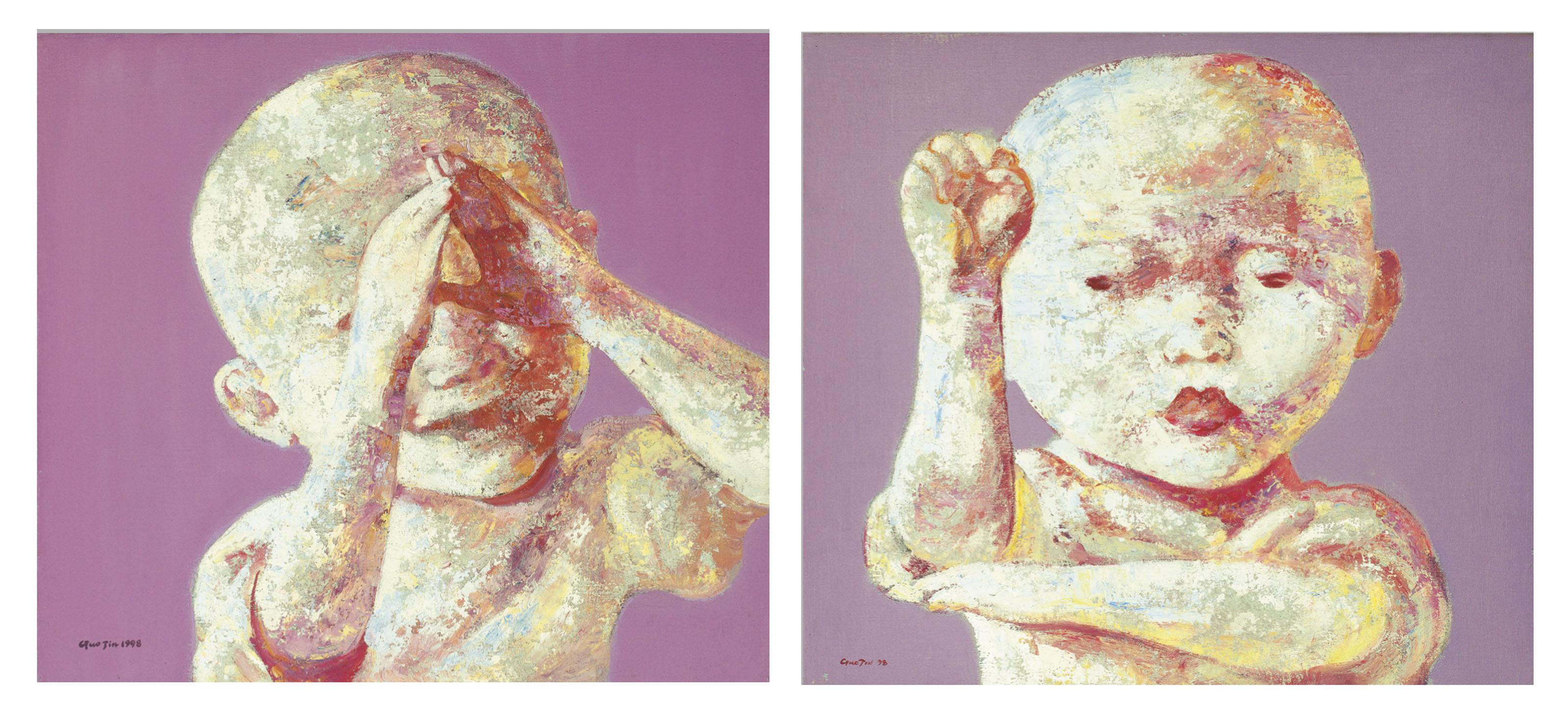 Guo Jin - Child\'s Face No. 4 ; & Child\'s Face No. 6
