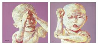 Guo Jin - Child\'s Face No. 4 ; & Child\'s Face No. 6