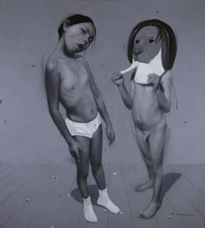 Guo Wei - Interior with Mosquitos and Moths No. 24