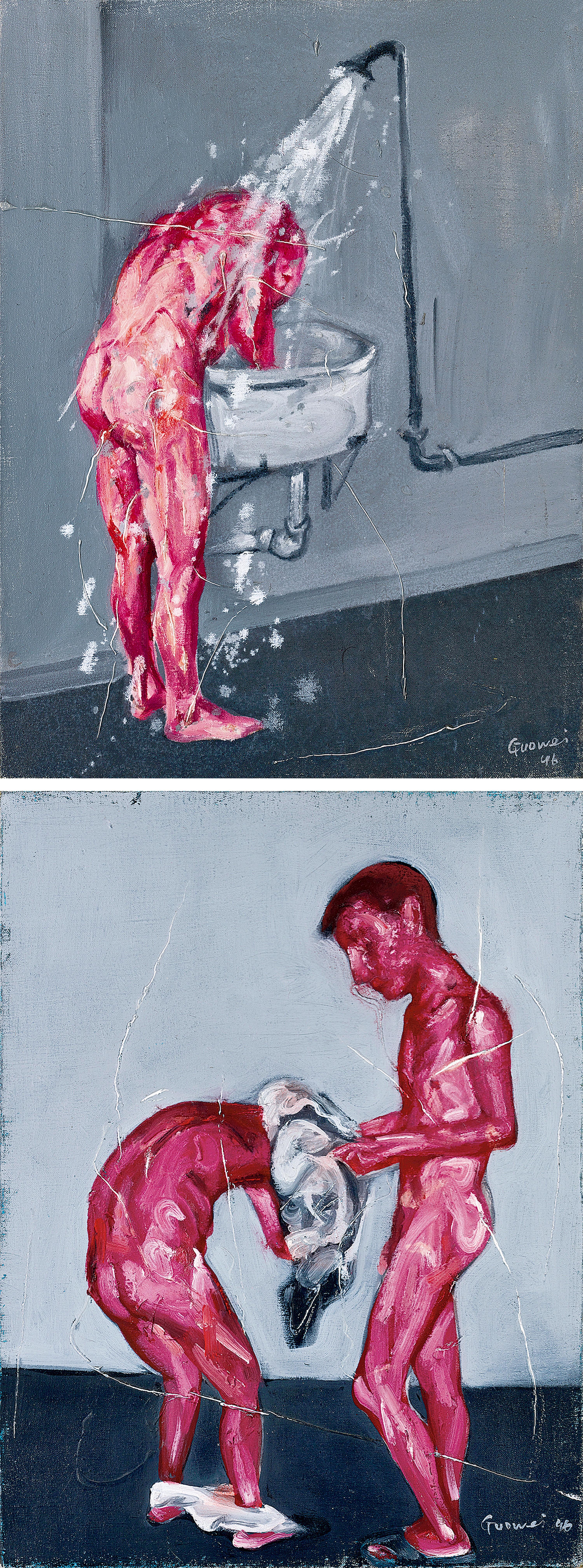 Guo Wei - Splash Series No.11 & No.12(Painted In 1996)