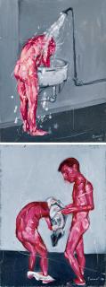 Guo Wei - Splash Series No.11 & No.12(Painted In 1996)