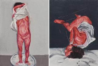 Guo Wei - Splash Series No. 8 And 30 (Two Works)