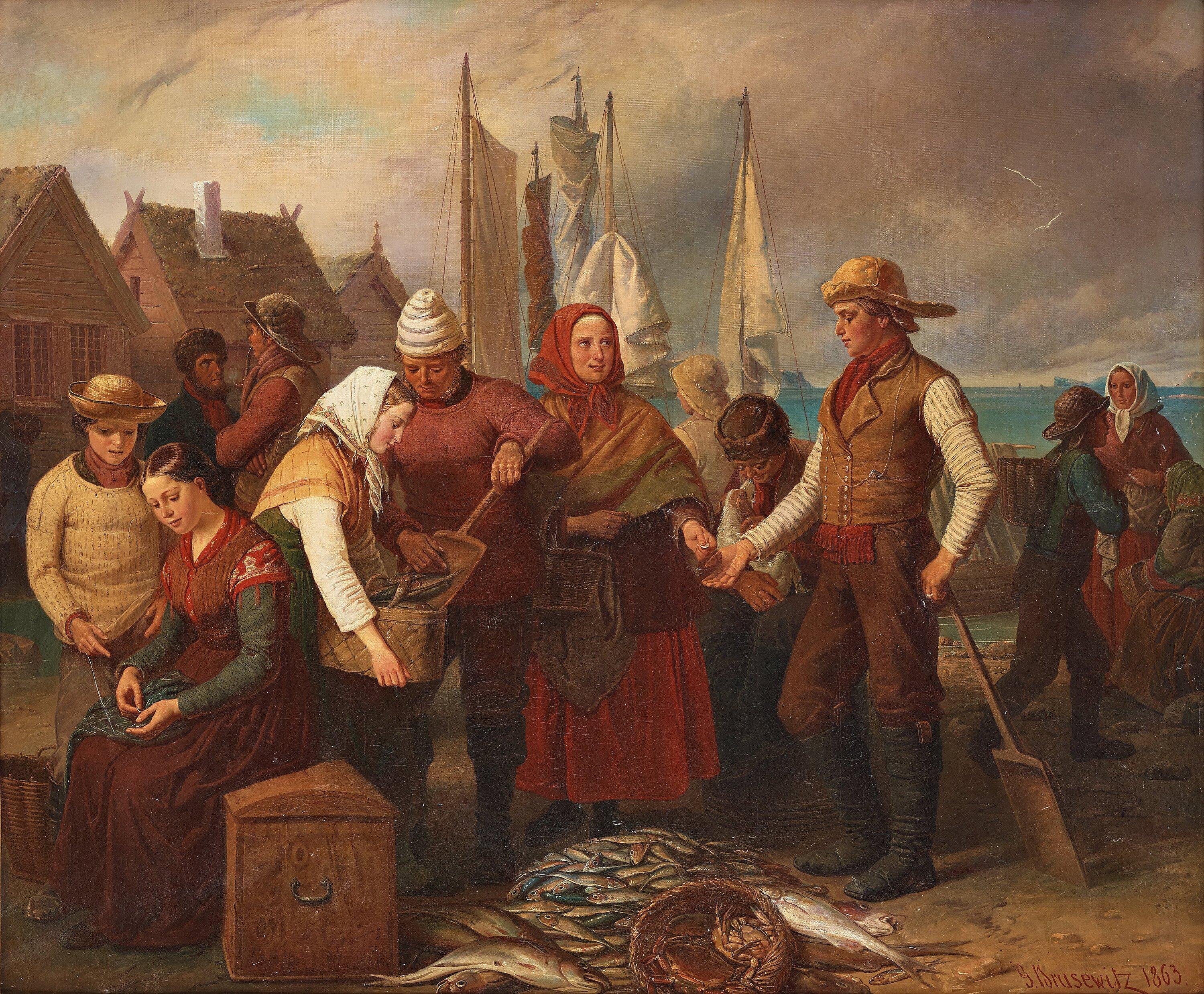 Gustaf Brusewitz - The Fish Market