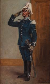 Gustaf Cederström - \'Hästgardeskorpral\' (Calvalry officer)