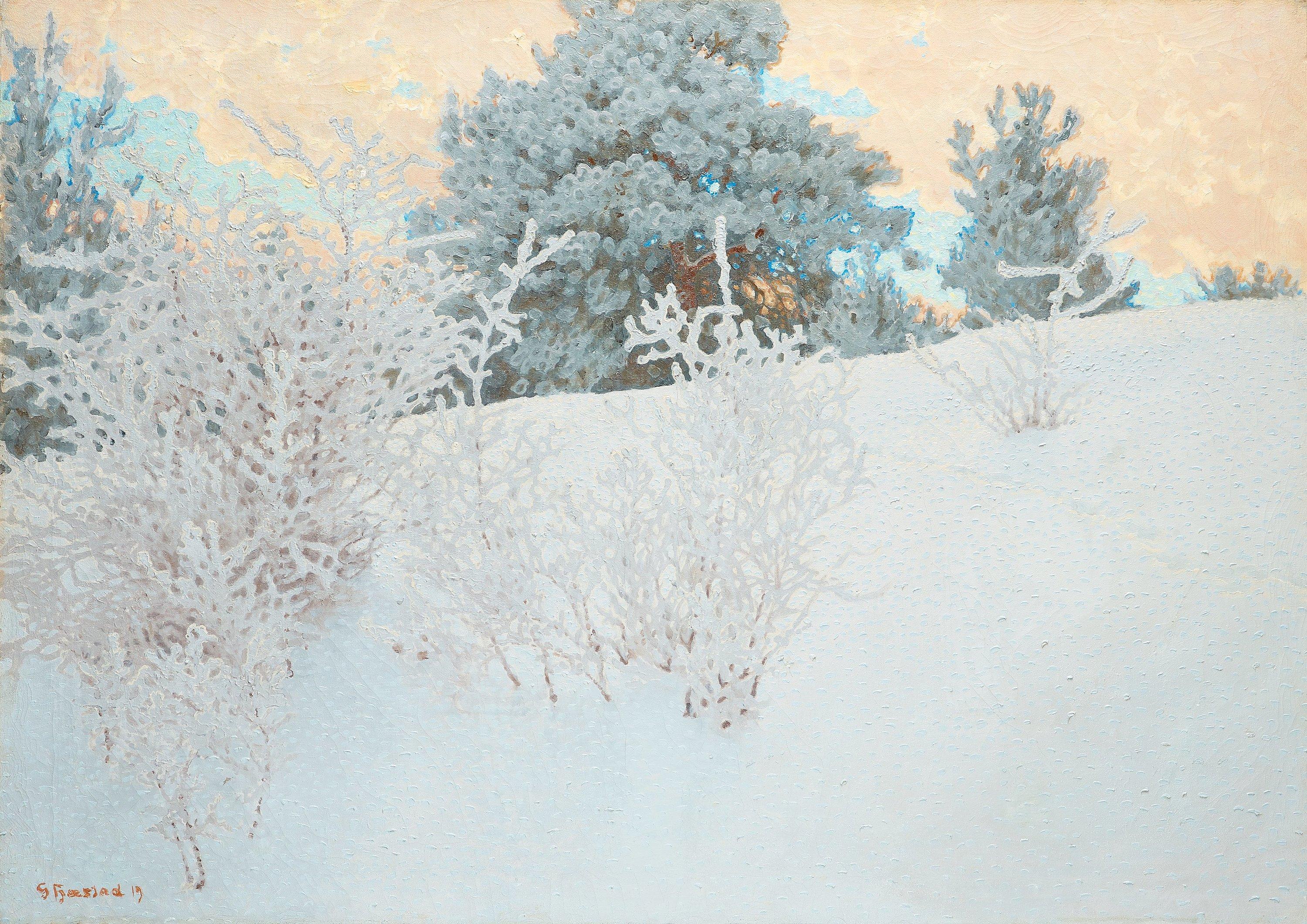 Gustaf Fjaestad - Winter landscape