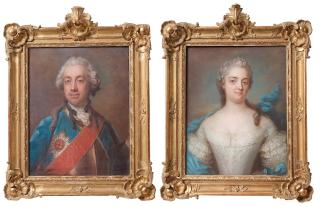 Gustaf Lundberg - Carl-Gustaf von Liewen (1722-1770) and his wife Ulrica Eleonora Ribbing (1723-1787).