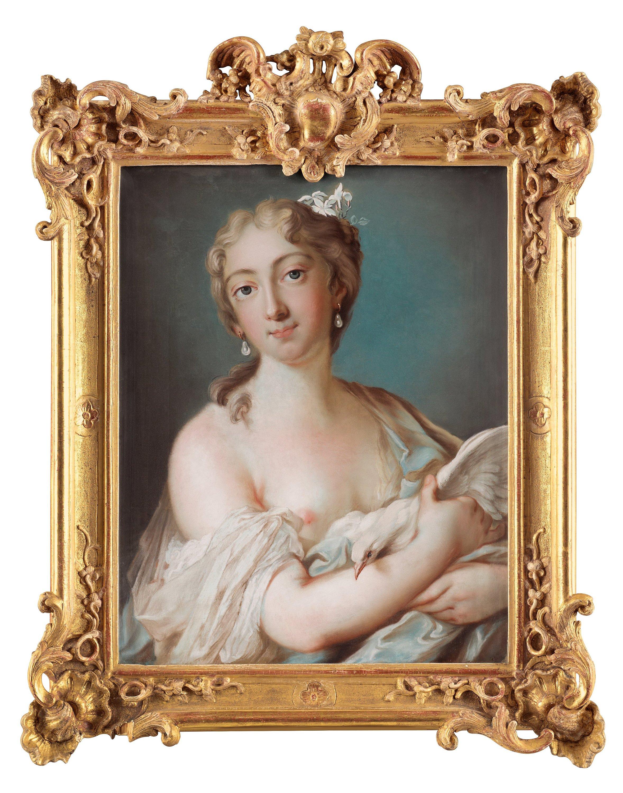 Gustaf Lundberg - Venus with a white dove