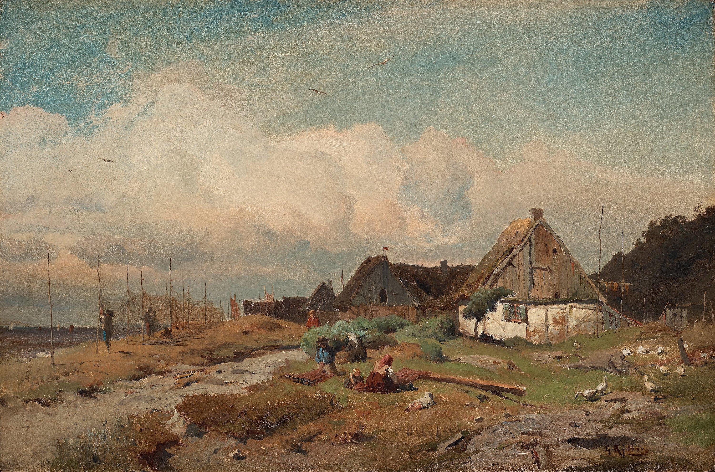 Gustaf Rydberg - Fishing village