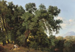 Gustaf-Wilhelm Palm - Harvesting in an Italianate landscape