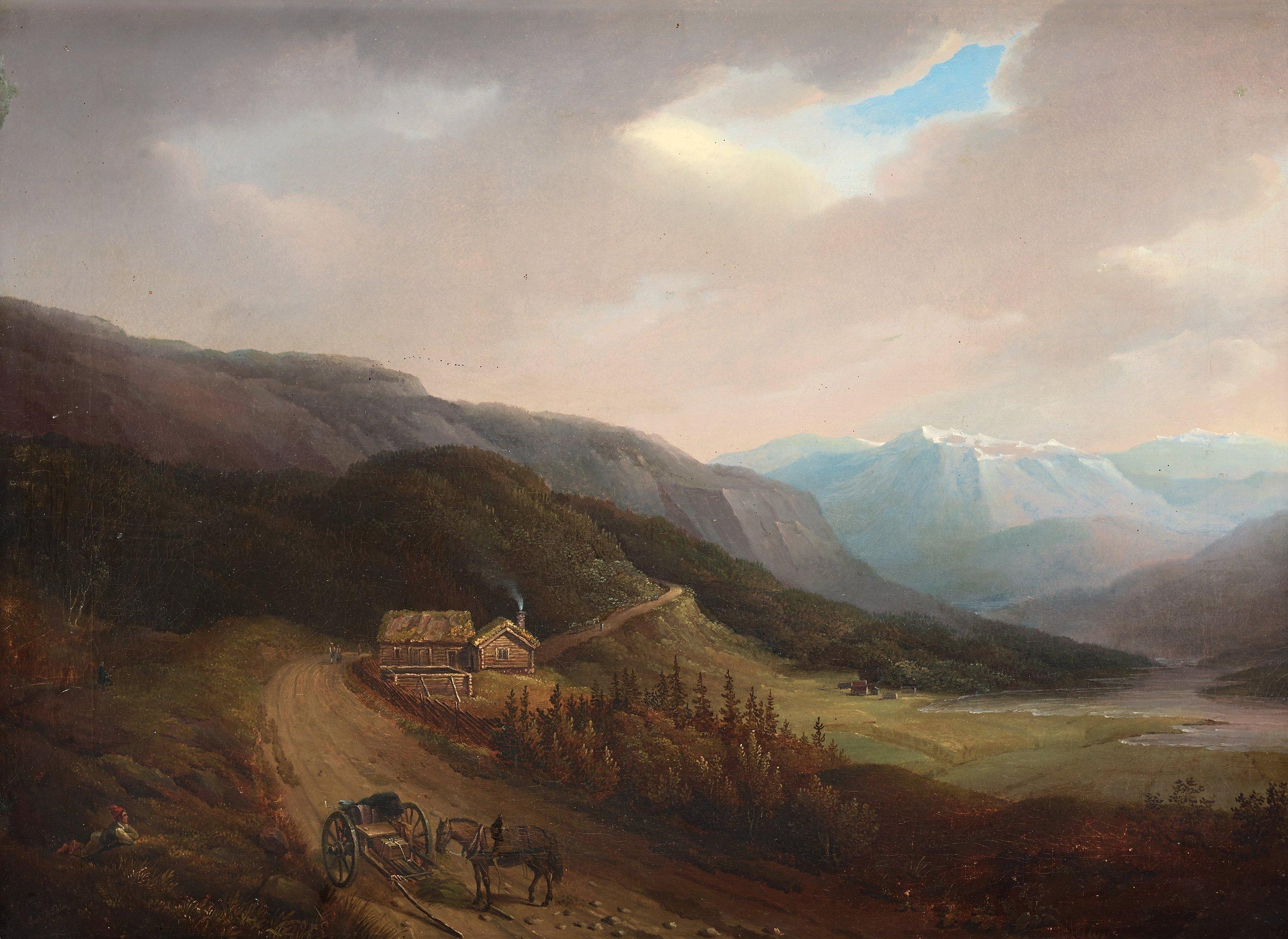 Gustaf Wilhelm Palm - Norwegian mountain landscape