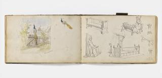 Gustaf Wilhelm Palm - Skizzenbuch, ca. 30 Seiten