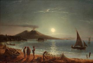 Gustaf Wilhelm Palm - Vesuvius in moonshine