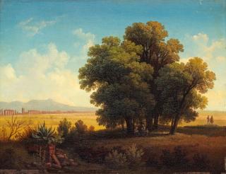 Gustaf Wilhelm Palm - ”Vue af Romerska Campagnan”