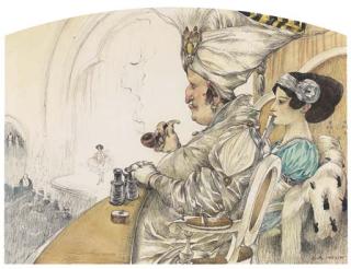 Gustav Adolf Mossa - At The Ballet