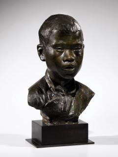 Gustav Adolphe Hierholz - Tête De Jeune Garçon Vietnamien (Head Of A Young Vietnamese Boy)