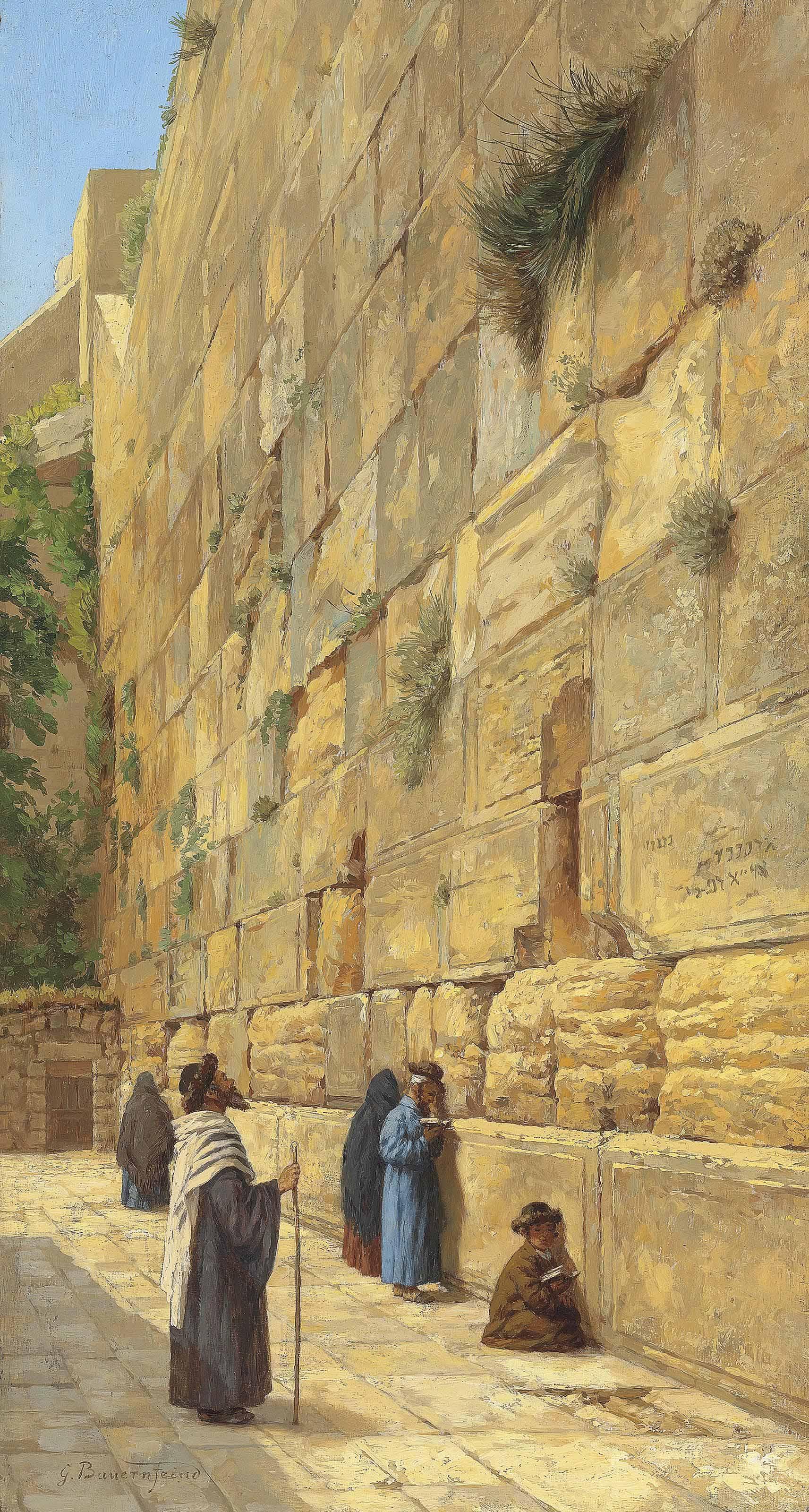 Gustav Bauernfeind - At the Wailing Wall