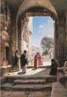 Gustav Bauernfeind - Entrance to the Temple Mount in Jerusalem