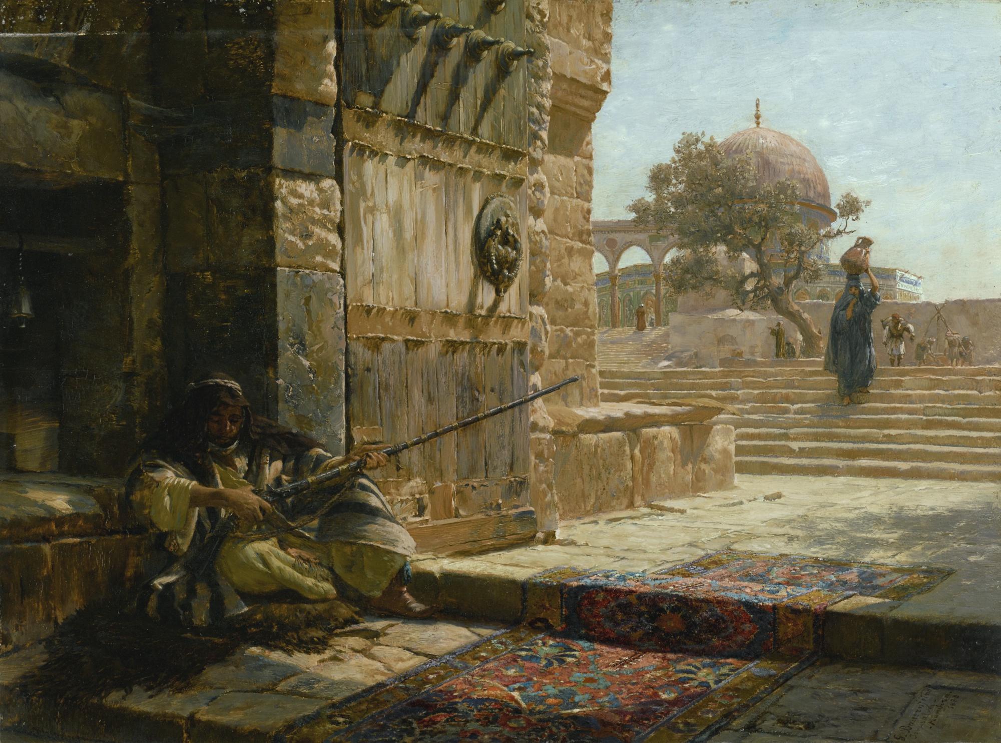 Gustav Bauernfeind - German sentinel At The Entrance To The Temple Mount, Jerusalem