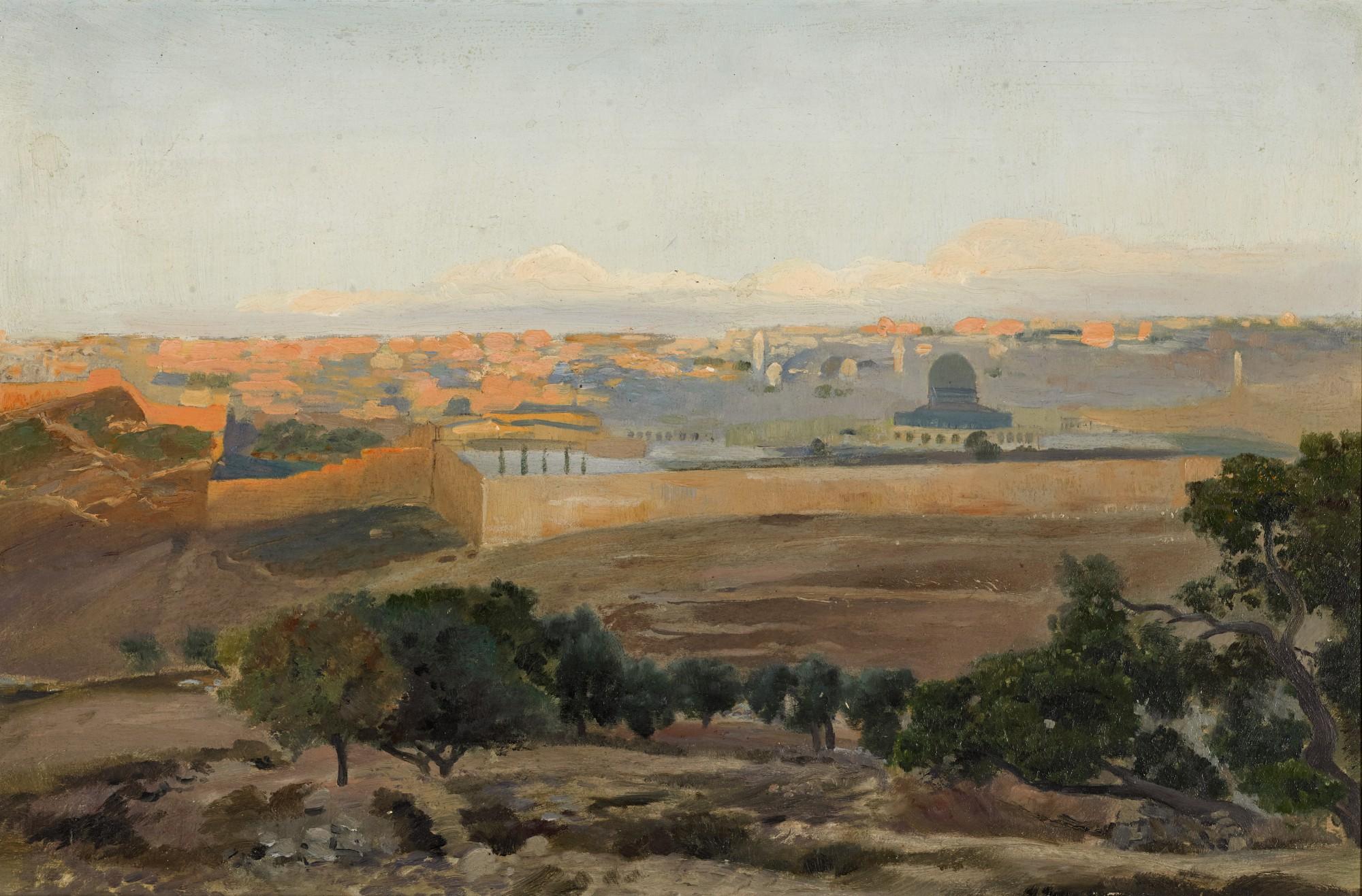 Gustav Bauernfeind - Jerusalem From The Mount Of Olives