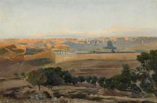 Gustav Bauernfeind - Jerusalem From The Mount Of Olives