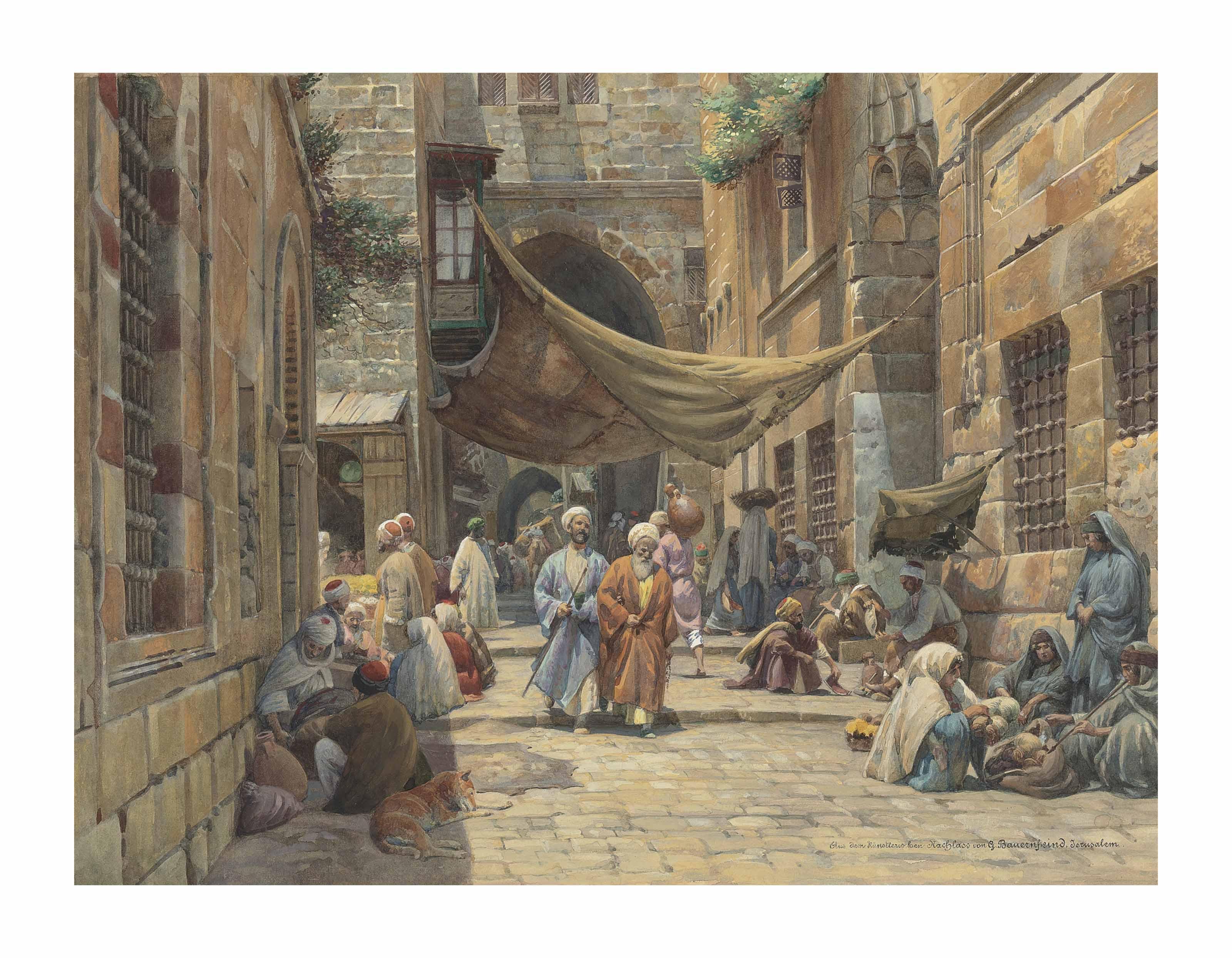 Gustav Bauernfeind - King David Street, Jerusalem