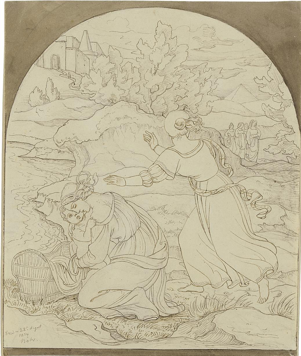 Gustav Heinrich Nacke - The Finding of Moses