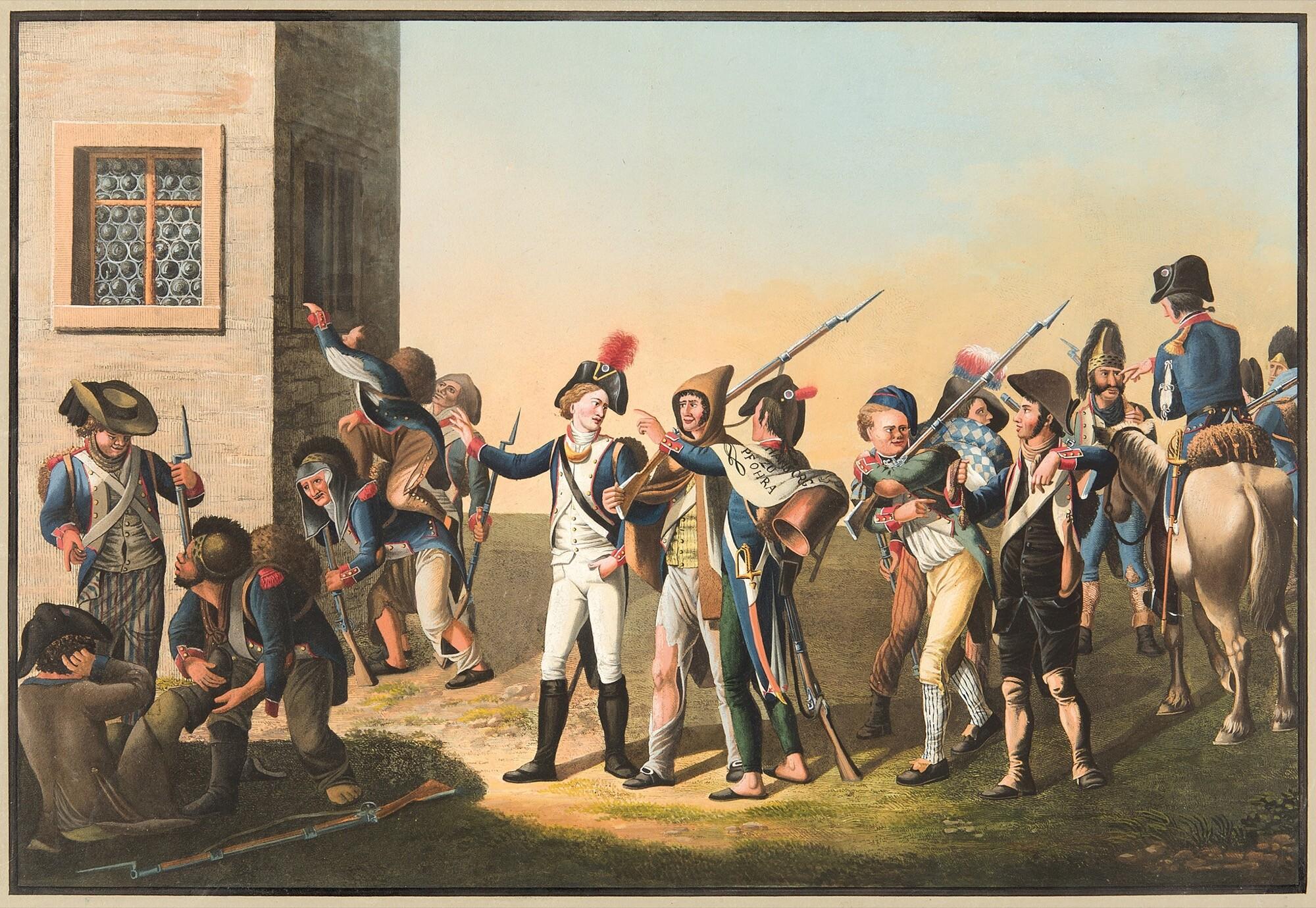 Gustav Heinrich Naeke - 4 Bll.: Christus Salvator Mundi und die Apostel Thomas, Matthias