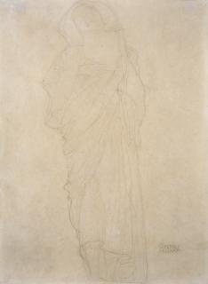 Gustav Klimt - Etude de femme pour \'Jurisprudence\'