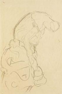 Gustav Klimt - Frau Beim Auskleiden