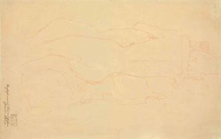 Gustav Klimt - Freundinnen in Umarmung (Study for Wasserschlangen II)