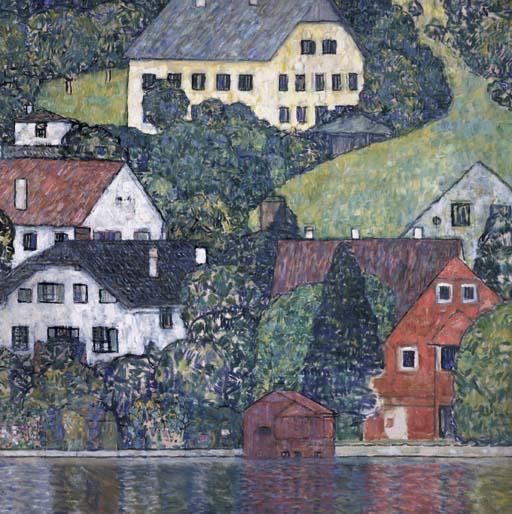 Gustav Klimt - Houses At Unterach On The Attersee