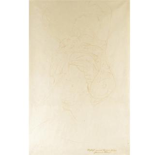 Gustav Klimt - Kniender Halbakt (Kneeling Half-Nude)