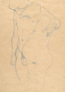 Gustav Klimt - Schwangere mit Mann nach links