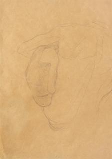 Gustav Klimt - Sitzender Männerakt mit Kind im Arm