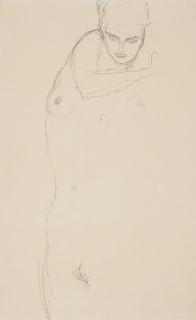 Gustav Klimt - Stehender Akt von vorne