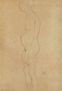 Gustav Klimt - Studie einer alten Frau