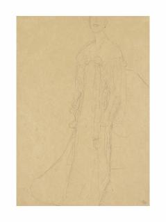 Gustav Klimt - Studie für das Bildnis von Adele Bloch-Bauer I