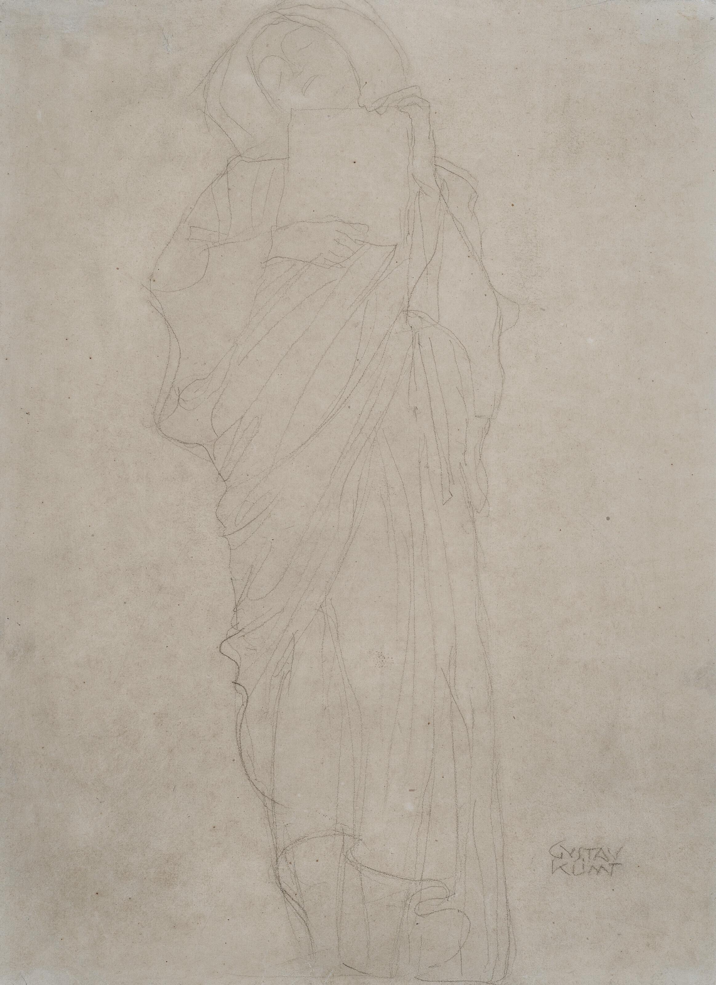 Gustav Klimt - Studie zur Figur \