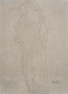 Gustav Klimt - Studie zur Figur \