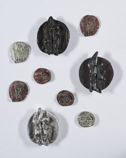 Gustav Kluge - Konvolut von 9 Medaillons.