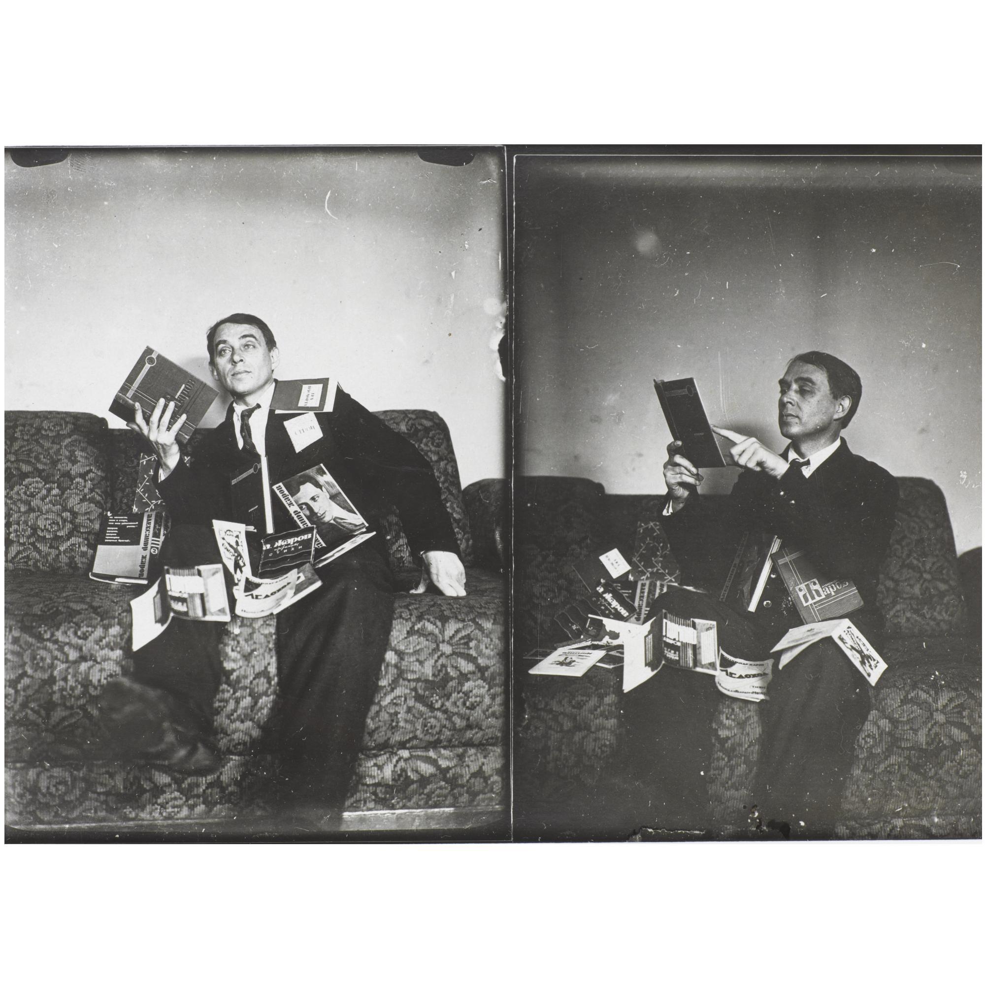 Gustav Klutsis - Two Portraits Of Aleksei Kruchenyk, 1933